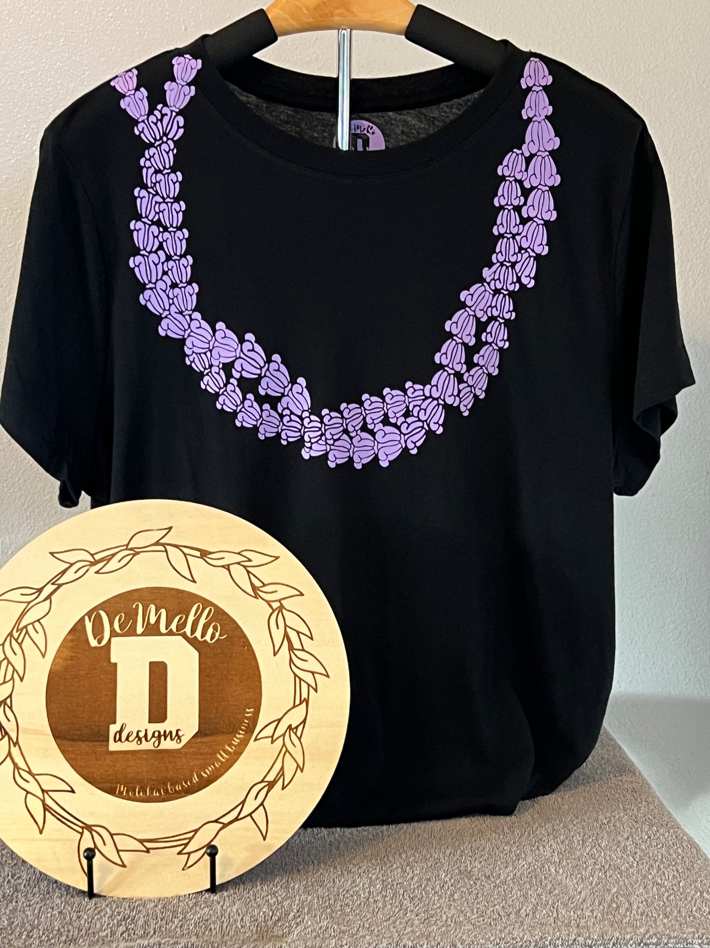 Purple crown lei tee