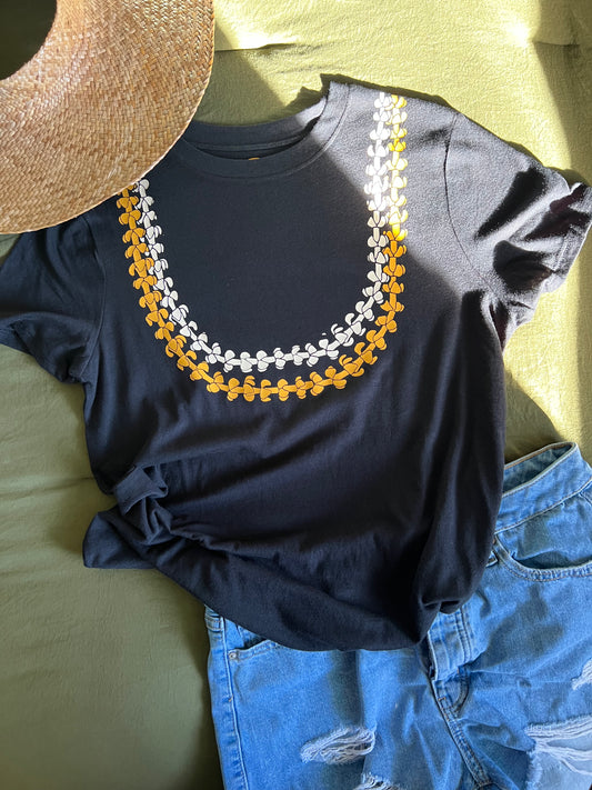 Double puakenikeni lei tee