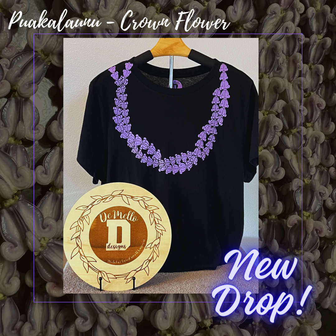 Purple crown lei tee