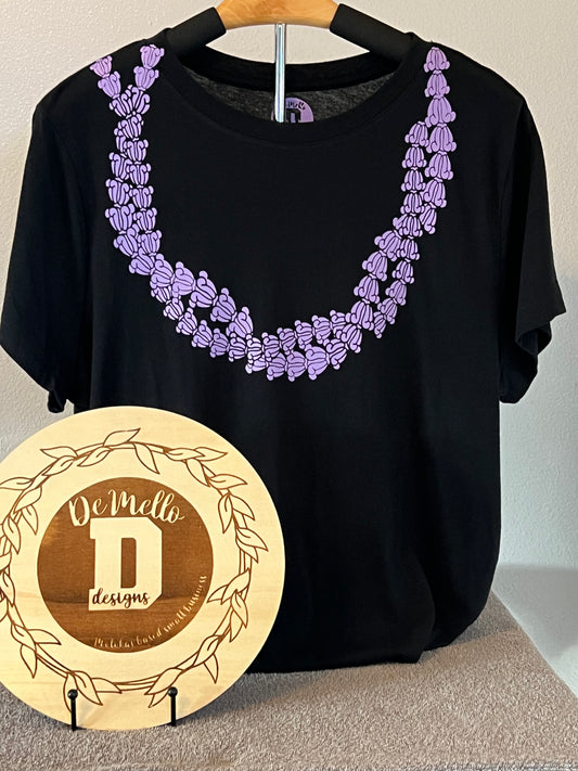 Purple crown lei tee