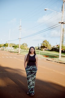 Love like Logan ti leaf Naniloa wahine pants