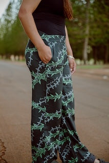 Love like Logan ti leaf Naniloa wahine pants