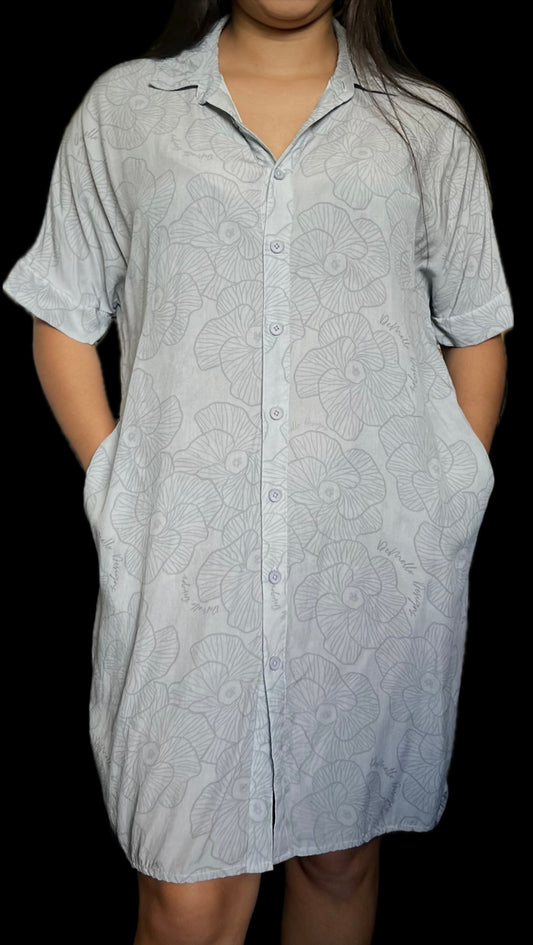 U’i Dress in Gray Hau