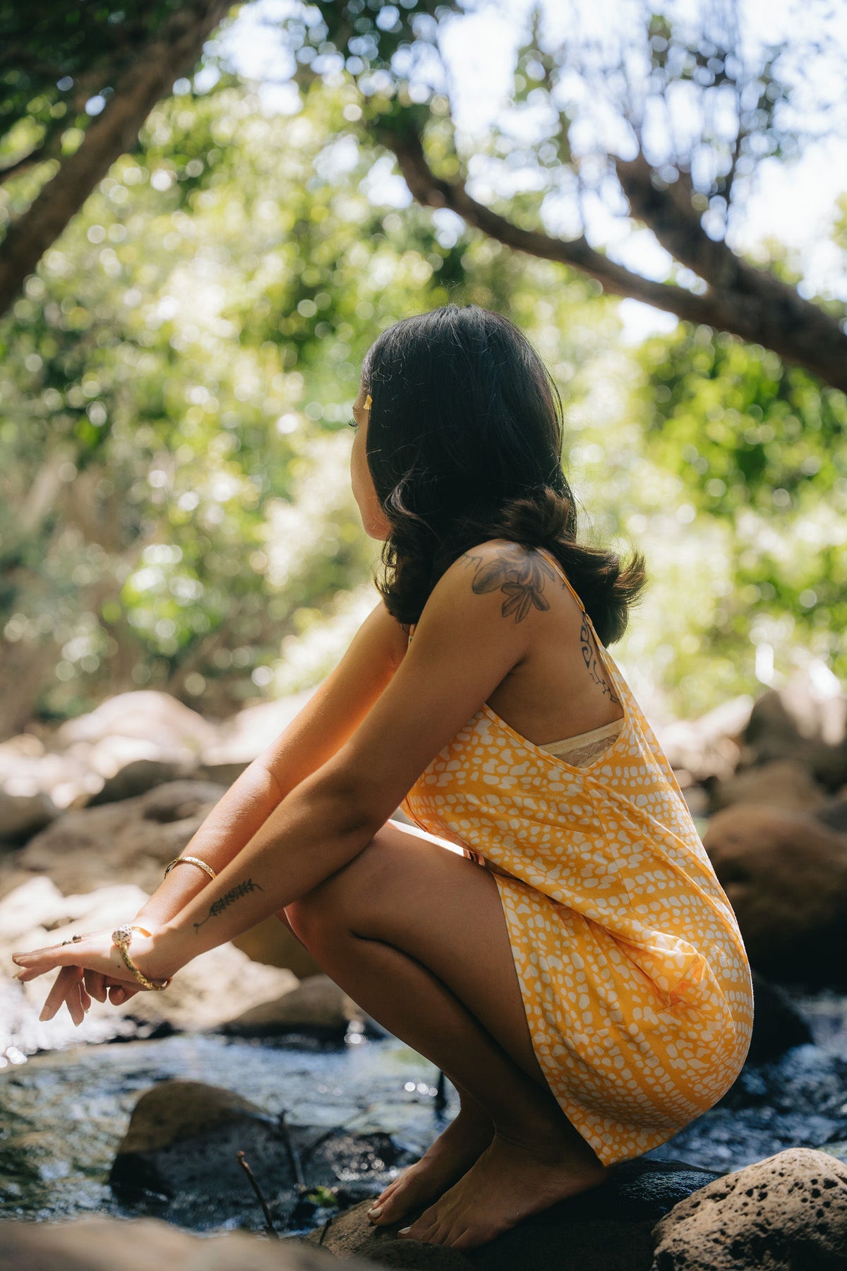 Lana Miter Romper in Mello Yellow💛